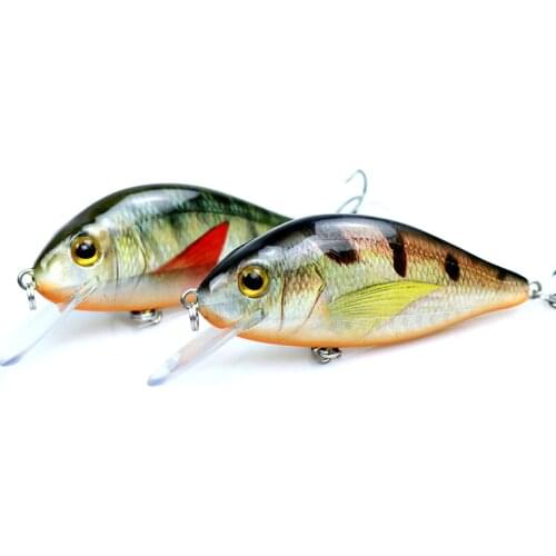 1PCS Floating water Crank Minnow lure 80mm 10g Fishing Lures Hard Bait deep 2m Arificial Bait