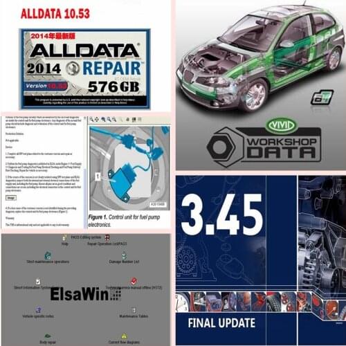 Auto Repair Software Alldata 10.53 Vivid Workshop Data ElsaWin6.0 ATSG 2017 Auto..data 3.45 Mit..Chell Install Well on 2TB HDD