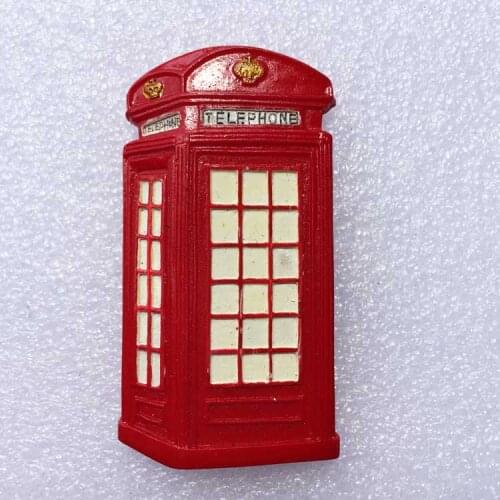 QIQIPP London landmark telephone booth travel commemorative refrigerator home decoration magnetic stickers travel companion gift