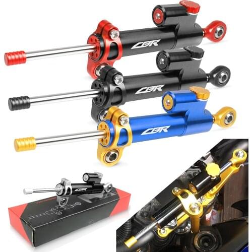For HONDA CBR 400 cbr600 CBR900RR CBR250R CBR1000RR Universal Aluminum Motorcycle Damper Steering Stabilize Safety Control