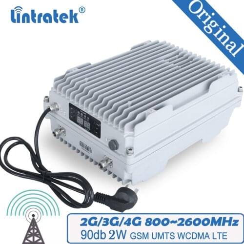 5W Lintratek 90db Signal Booster 850 1700 1900 1800 900 GSM Signal Repeater DCS WCDMA 2G 3G 4G LTE Indoor & Outdoor Ampllifier