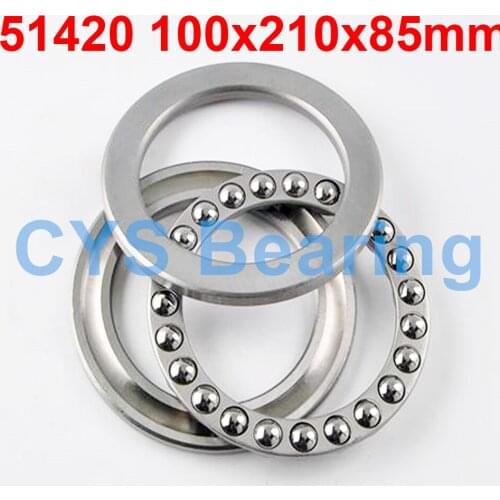 1PC Plane Thrust Ball Bearing 51420 100x210x85MM