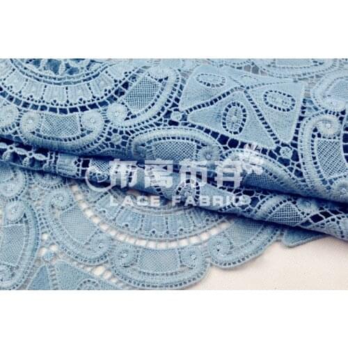 2018 African Lace Fabric Peach Nigeria Lace fashion lace embroidery milk silk water soluble lace 5 yard/lot