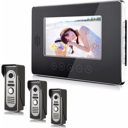 7 Inch 3 iN 1 Intercom Wired Video Door Phone