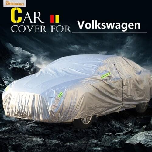 Buildreamen2 Car Cover Waterproof Anti-UV Sun Rain Snow Protector Cover For Volkswagen FOX Bora Sagitar Polo Lavida Santana
