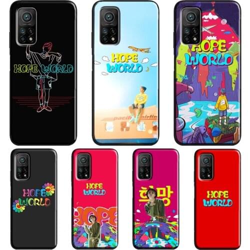 J-Hope HOPE WORLD Case For POCO F3 F2 M3 X3 Pro Cover For Xiaomi Mi 11 Lite Ultra Mi 10T Pro Mi Note 10 Lite