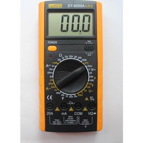 Anti-burning digital meter digital multimeter with buzzer suitable for electrician maintenance, household appliances test