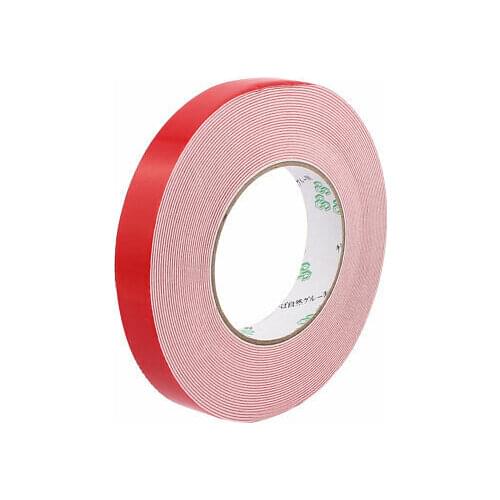 20mmx1mm Double Sided Sponge Tape Adhesive Sticker Foam Glue Strip Sealing 33Ft