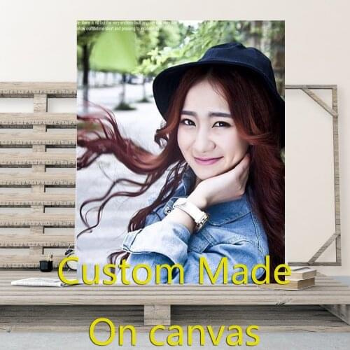 Custom Made On Canvas Customized With Own Photo Print Your Own Picture Waterproof Printing Customized Artwork Your Picture Poste