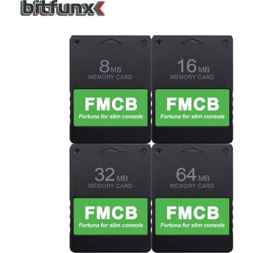 Bitfunx Newest Fortuna FMCB Free McBoot Memory card for Sony Playstation 2 PS2 Slim Game Console SPCH-9xxxx Series