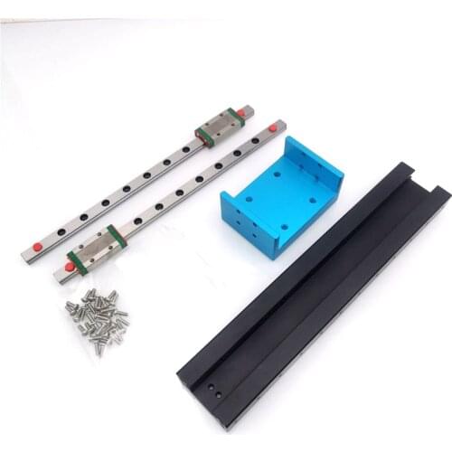 Funssor 1set Twin Rail Z Slide Upgrade kit dual MGN9H linear rails Z-Axis Linear Rail for Anycubic Photon