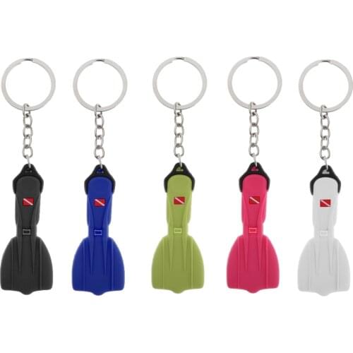 Diving Fin Key Chain Motorcycle Keyring Pendant Enthusiast Bag Tag