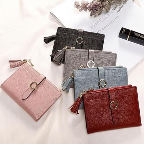 LOMANTINA Super Gift New Brand Fashion Luxury Women Female Zipper Coin Bags Tassel Designer Korean Trendy Famous Card Holder