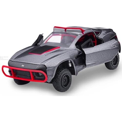 1: 32 Rally God Of War Rally Flgher Alloy Car Model Cross Country Cart Childrens Toy Boy Birthday Christmas Gift Gray