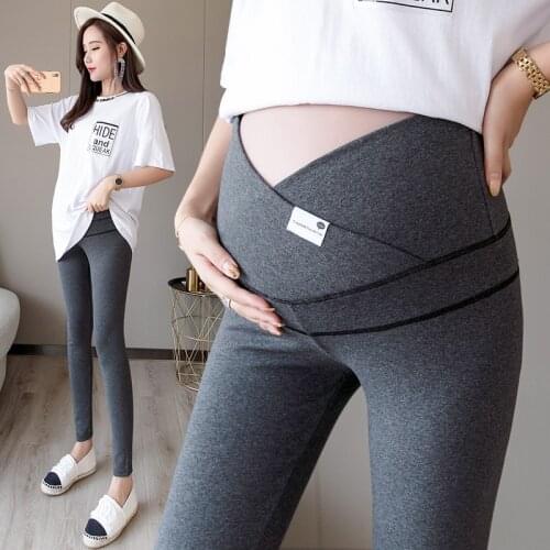 Autumn Winter Skinny Maternity Legging Adjustable Cotton Women Maternity Leggings Casual Pregnancy Pencil Pants Pregnant Cloth