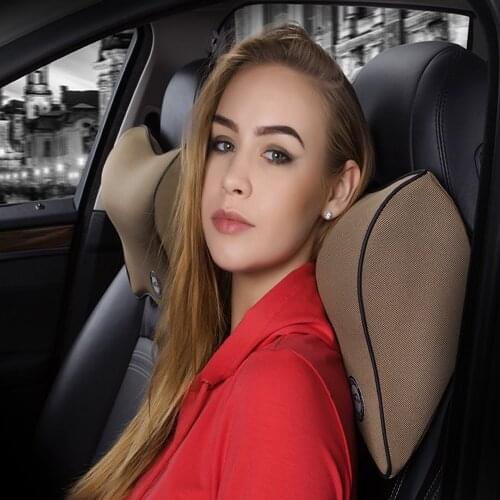 Car Auto Seat Supports Back Cushion And Headrest Neck Pillow Memory Foam Lumbar BackSupport Driver Spine Pain orthopedics pillow