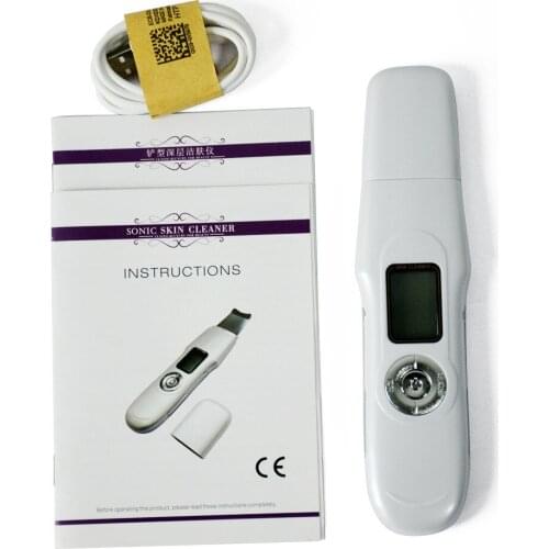 5 in 1 LCD Screen Portable Rechargeable Face Skin Beauty Lift Anti aging Scrubber and Cleaner