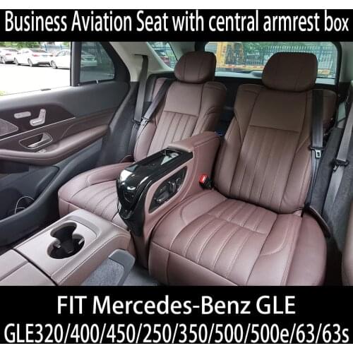 Fit Benz GLE320/400/450/250/350/500/500e/63/63s Luxury Business Aviation Seat with Central Armrest Box Electric Adjustable Seat