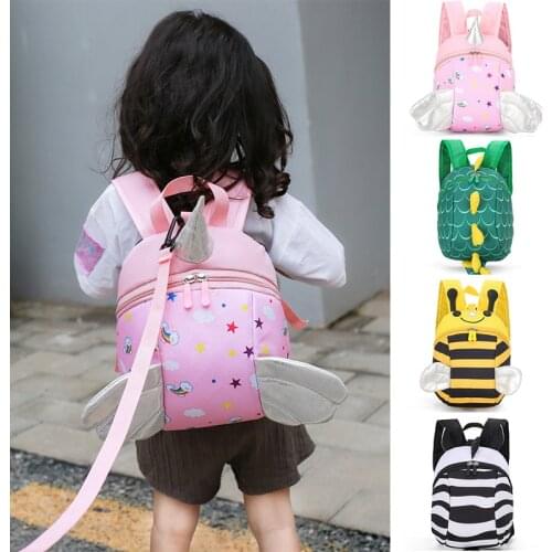HAWSON Cute Cartoon Kindergarten School Backpacks For Girls Boys Baby Animal Anti-lost Children Shoulders Backpack Handbags