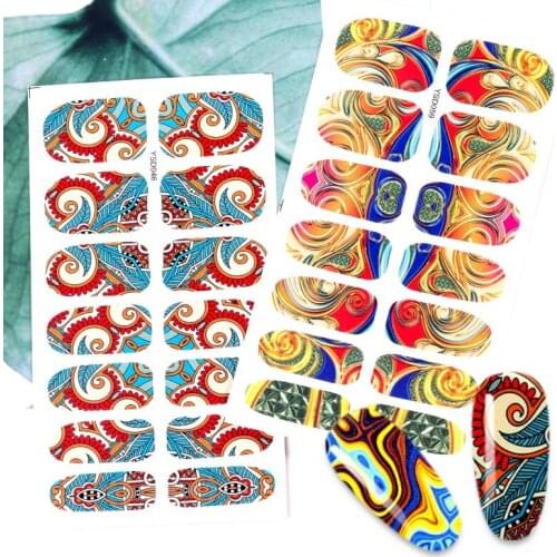 10 gradient starry sky galaxy nail decals cartoon moon nail stickers anime water transfer decals