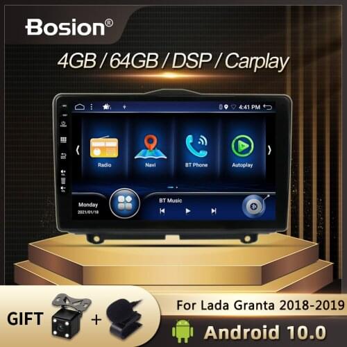 Bosion DSP IPS Car DVD For LADA Granta Restyling 2018-2019 Car Radio Multimedia Video Player Navigation GPS Android 10.0 2 Din