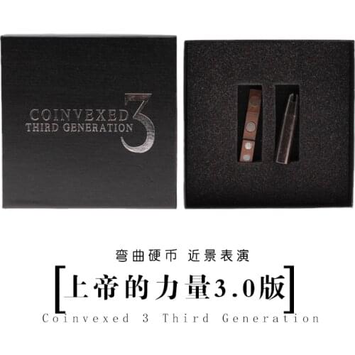 Coinvexed 3 third Generation (DVD + Gimmick) Magic Tricks Coin Bending Magica Stage Mentalism Illusion Accessories Props Comedy