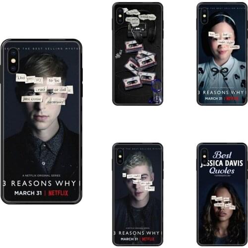 For Galaxy Note 4 8 9 10 20 Plus Pro J6 J7 J8 M30s M80s Ultra J600 J730 J810 Black Soft TPU Live Love Phone Thirteen 13 Reasons