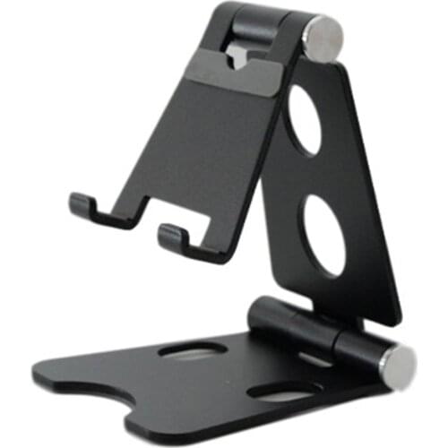 Dual Adjustment Mobile Phone Bracket Aluminum Mobile Phone Holder Folding Desktop Tablet Stand Phone Holder