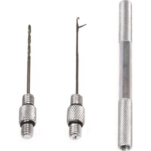 Carp Fishing Tools Feeder Fishing Aluminum Alloy Fishing Bait Drilling Suit Multiple Function Needle Aluminum Alloy Tackle