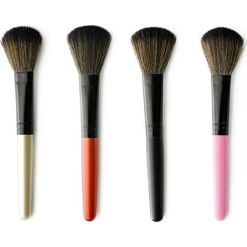 Blush Liquid Foundation Eyeshadow Makeup Brush Wooden Handle Soft Round Highlight Face Contour Brush Professional Make Up Tool