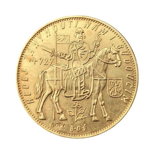 1933 Czechoslovakia 10 Ducats coins copy 42MM