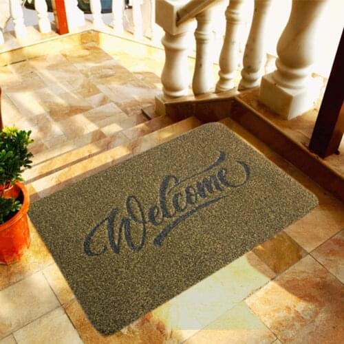 Front Door Mat Welcome Letter Print Home Decor Durable Front Entrance Floor Mat for Living Room Home Textile