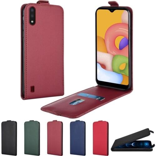 Leather Case for Samsung A01 M01 A2 A3 J2 J4 Core A02 M02 A02S M02S A3 A5 2016 2017 A6 A8 Plus A7 A9 2018 Flip Cover Phone case