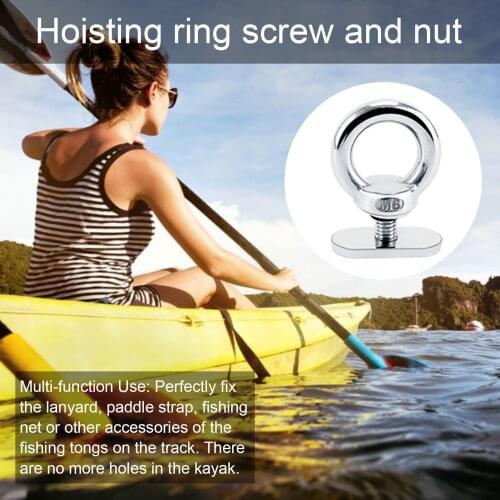 Stainless Steel Track Mount Tie Anti-rust Kayak Accessories Slide Rails/rings/screws/nuts/kayaks/canoes Marine Modified Hardware