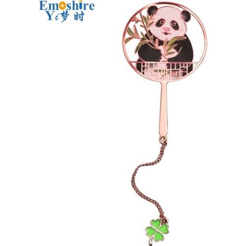 Metal Panda Bookmark Exquisite Hollow Cute Literary Antique Gift Small Souvenir Creative Exquisite Gift Customization M188