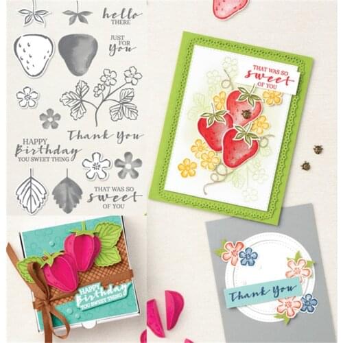 STRAWBERRY Metal Cutting Dies And Stamps Stencils for Scrapbook Album Photo Embossing Handmade New Cutting Dies For 2021