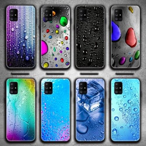 Fashion Colorful Water Drops Phone Case For Samsung Galaxy A52 A21S A02S A12 A31 A81 A10 A30 A40 A50 A70 A80 A71 A51 5G