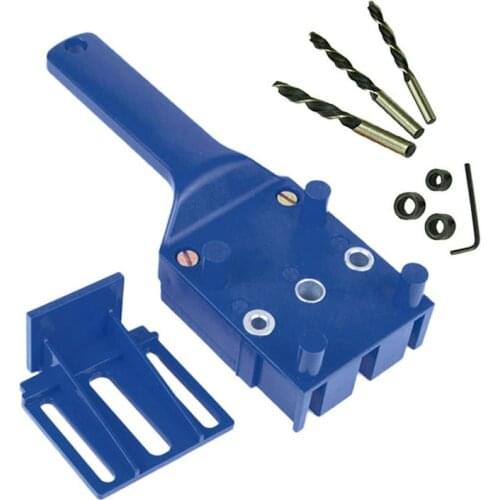 Handheld Woodworking Dowel Jig Guide Puncher for 6 8 10mm Drill Bits Wood Drilling Straight Hole Doweling Carpentry Tool