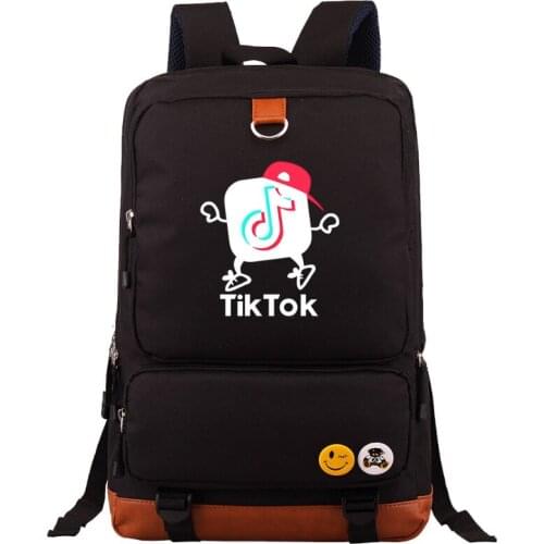 TIK TOK School Bags Rucksack Laptop School Bags For Teenage Girls Boys Travel Bolsa Mochila Feminina