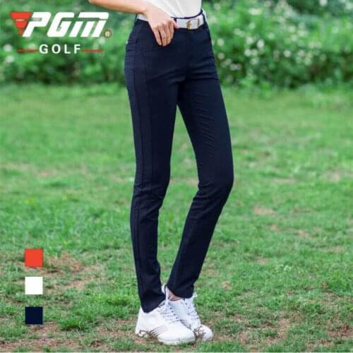 PGM Women Golf Pants Spring Summer Match Clothing High Elasticity Slim-Fit Trousers Functional Fabric KUZ069 Wholesale