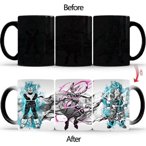 Cartoon character Warrior Heat Sensitive Mug BSKT-181 Changing Color Magic Mug Anime Game Milk Tea Coffee Mug Best Gift