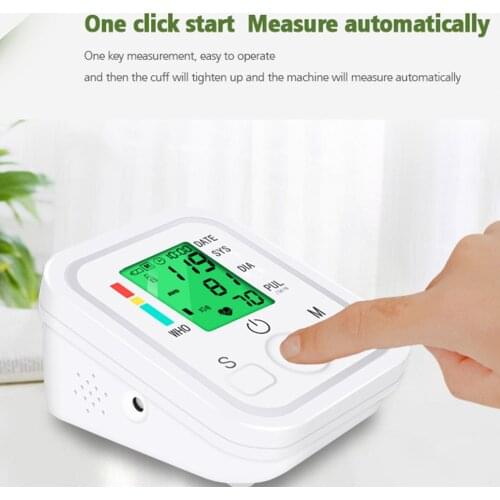Automatic Digital Upper Arm Monitoring Heart Beat Rate Pulse Meter Tonometer Sphygmomanometers Pulsometer