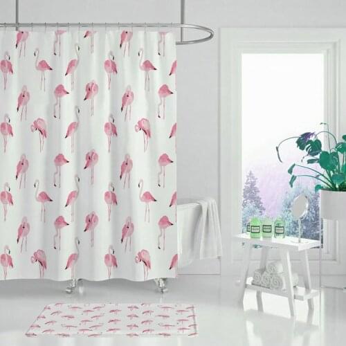 Tropical Plants Shower Curtain Waterproof Curtains Bathroom Decor with Hooks Custom your image 180X200cm