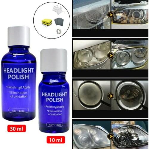 9H 10ml/30mlCar Hardness Headlight Lens Restorer Repair Liquid Polish Auto Cleaner Set Safe and Environmentally Friendly Brand N