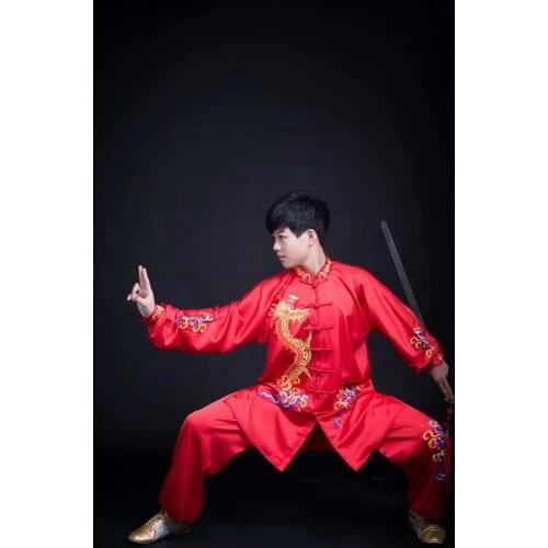 Wushu taichi taiji clothes changquan uniform Martial arts competition clothing embroidered kungfu nanquan taolu clothes uniform