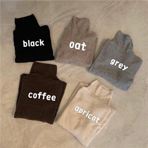 Womens Long Sleeve Elasticity Sweater Winter Women Knitted Turtleneck Sweater 2020 Fall Casual Slim Sweaters Pullover