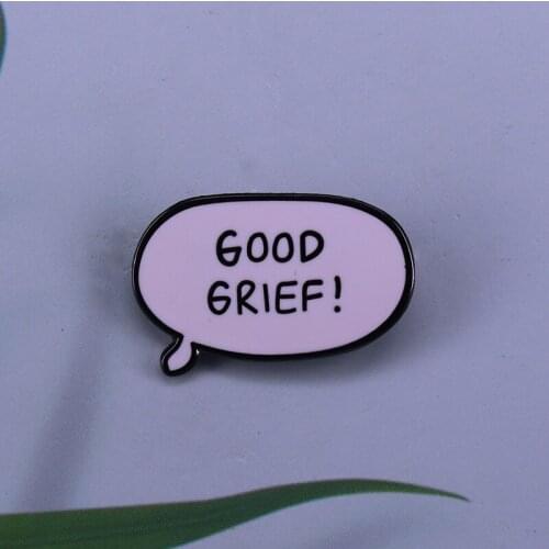 Chucks famous saying good grief enamel pin-I only dread one day at a time