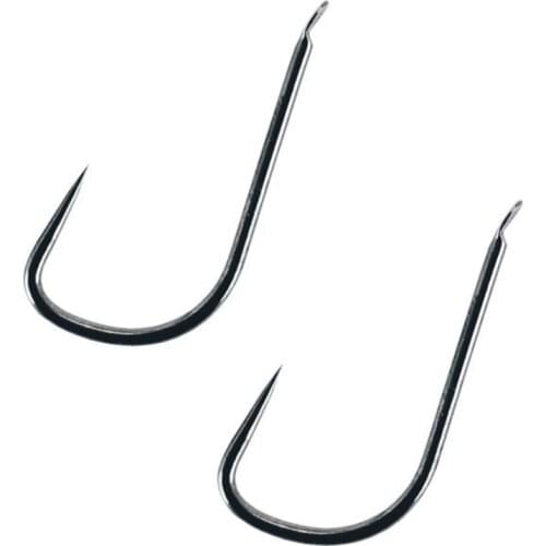 100pcs Non-barb Hook Golden Stingless hook High Carbon Steel Fish Hook Barbed fishhook for earthworm grubs Fishing Accessories