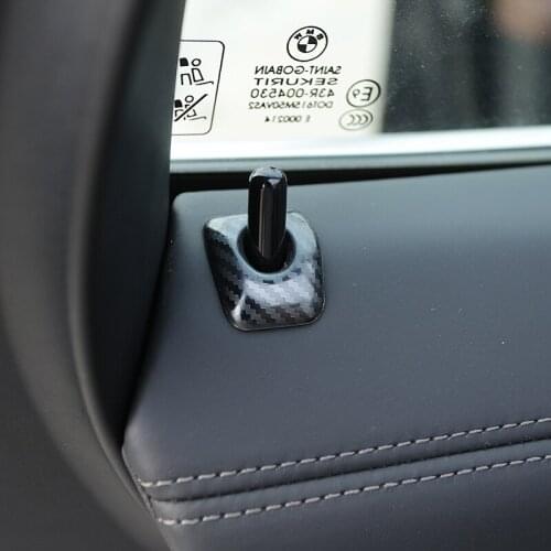 Car Interior Door Lifting Bolt Decoration Cover Trim Car Styling 3D Stickers 4Pcs For BMW X5 G05 2019 Stainless Steel