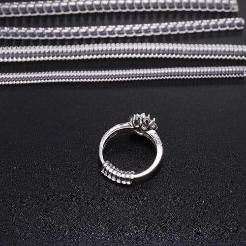 Ring Size Adjustment Line Transparent Tube for Ring Sleeve Ring Fixing Sleeve Ring Protective Film Ring Braid 4pcs/bag Length JP